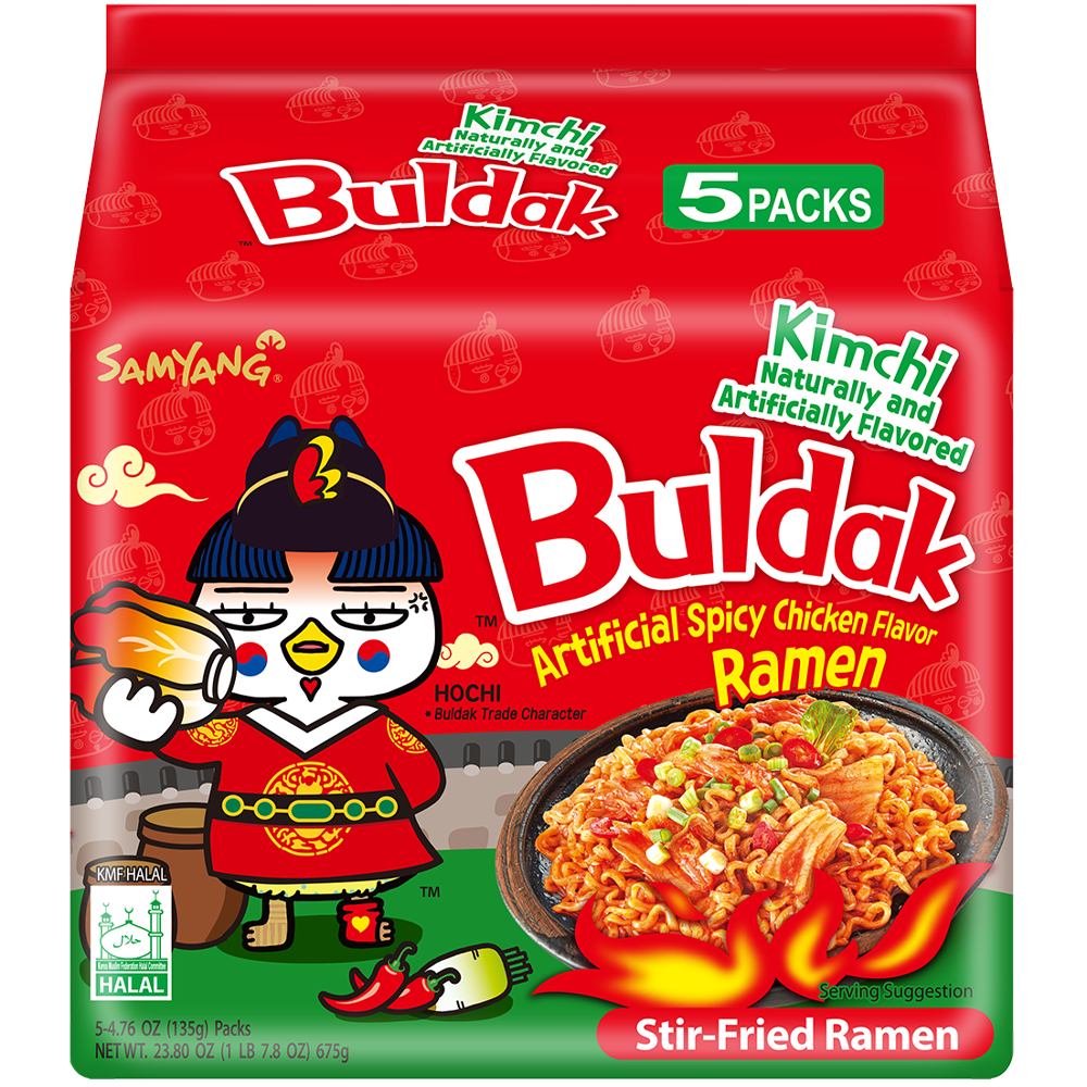 Samyang 5 Pack Buldak Kimchi Flavor Ramen