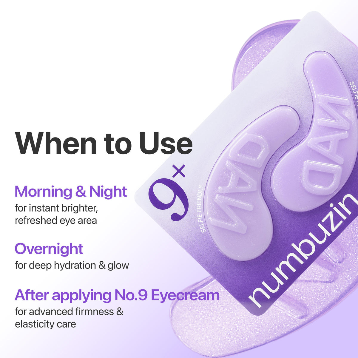 Numbuzin No.9 NAD+ Collagen Under Eye Patches (5 Pairs)