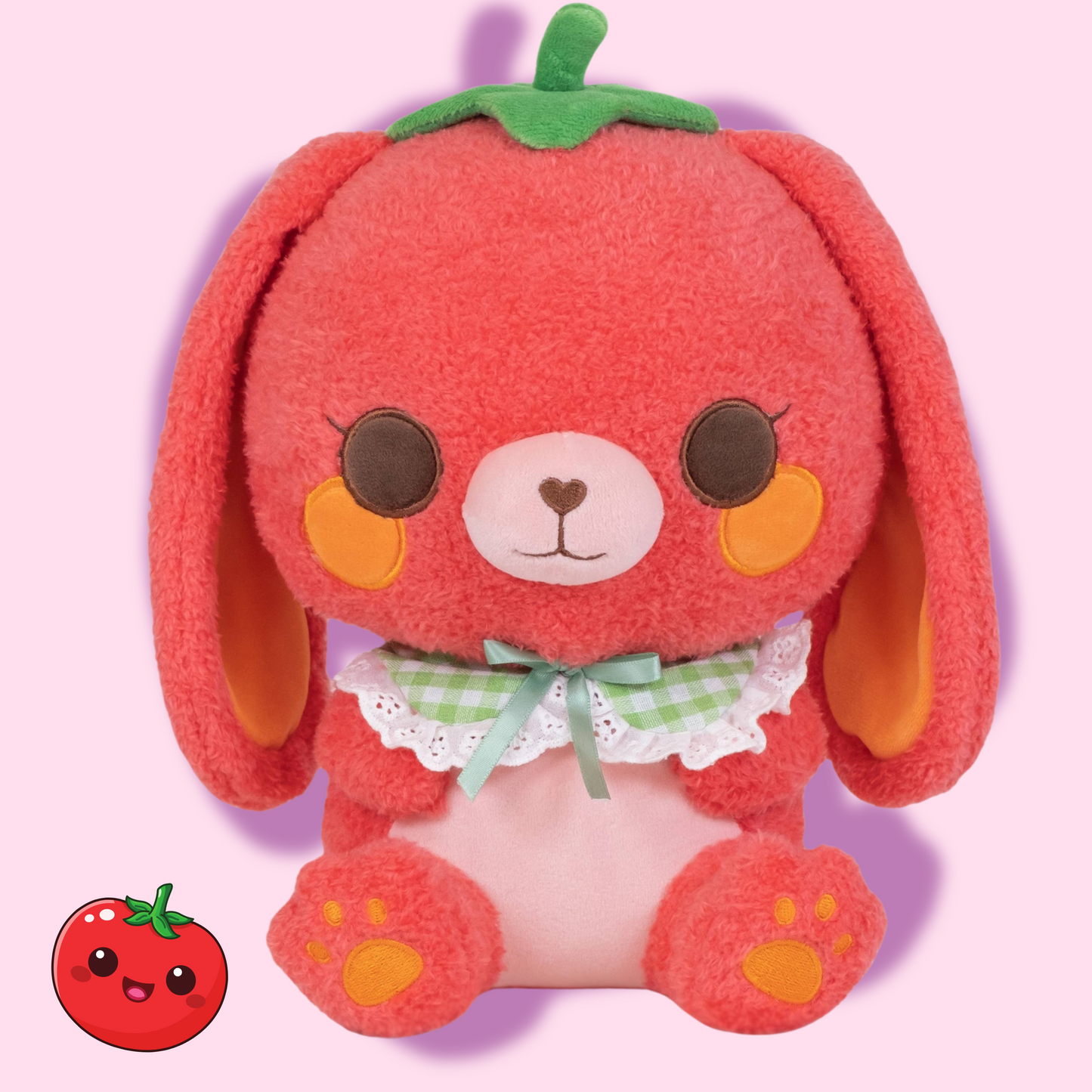 Cute Kawaii Red Rabbit Cheerie the Tomato Bunny Soft Plush