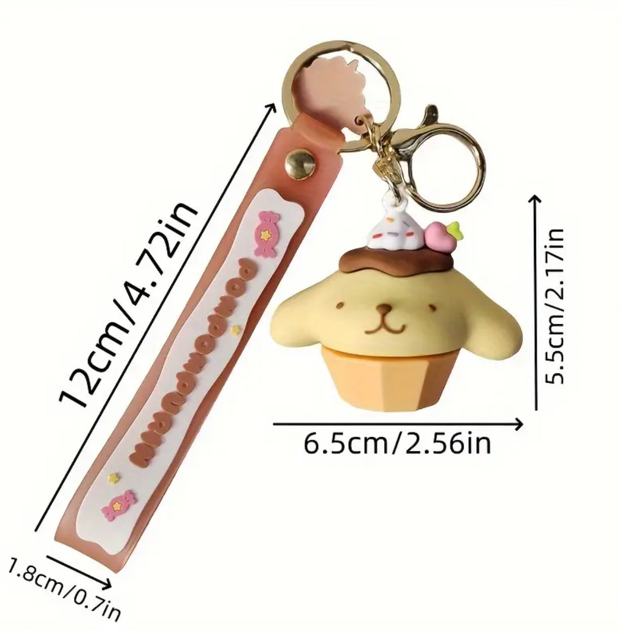 Sanrio Kawaii Dessert Keychain