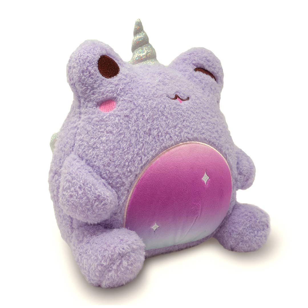 Soft Fluffy Purple Fairy Uni-Wawa Unicorn Frog Plushie