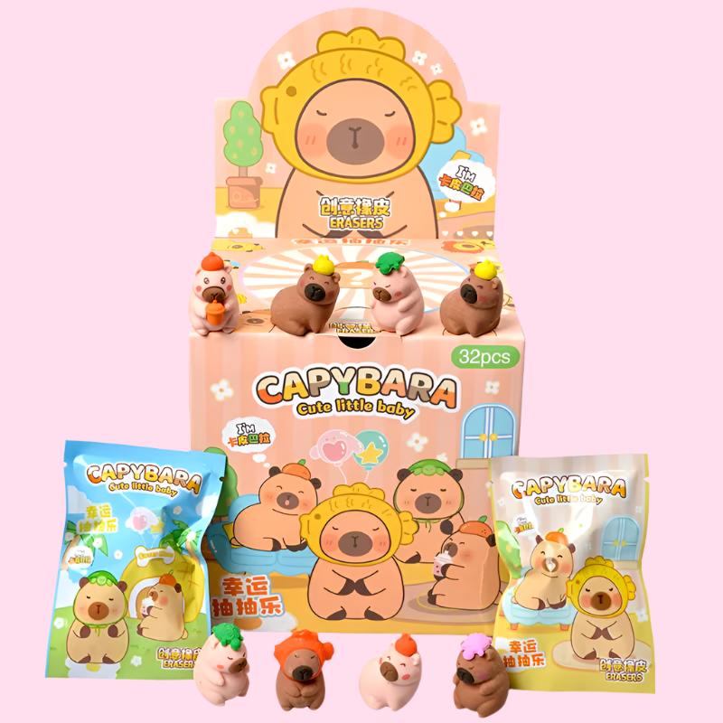 Kawaii Little Baby Capybara Eraser Blind Bag