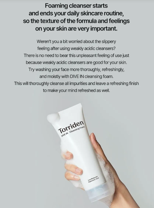 TORRIDEN DIVE-IN Low Molecular Hyaluronic Cleansing Foam