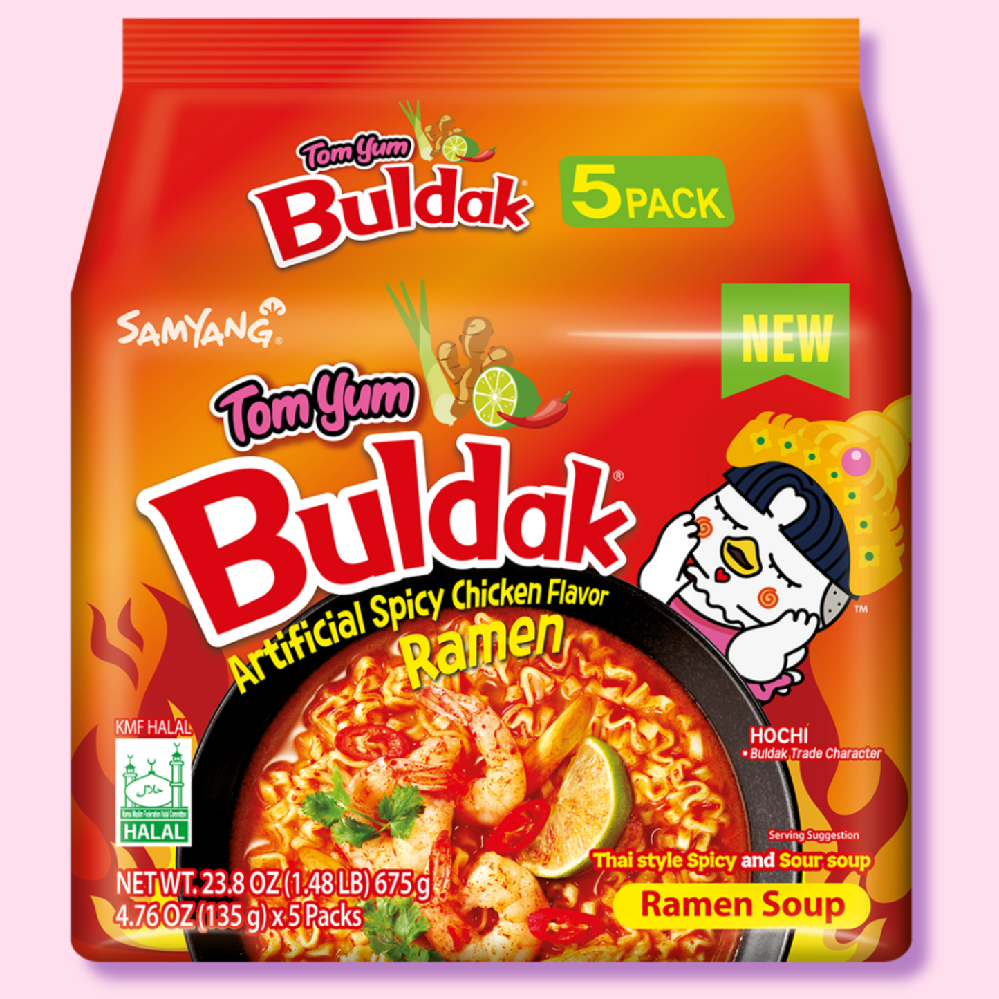 Samyang 5 Pack Buldak Tomyum Flavor Ramen