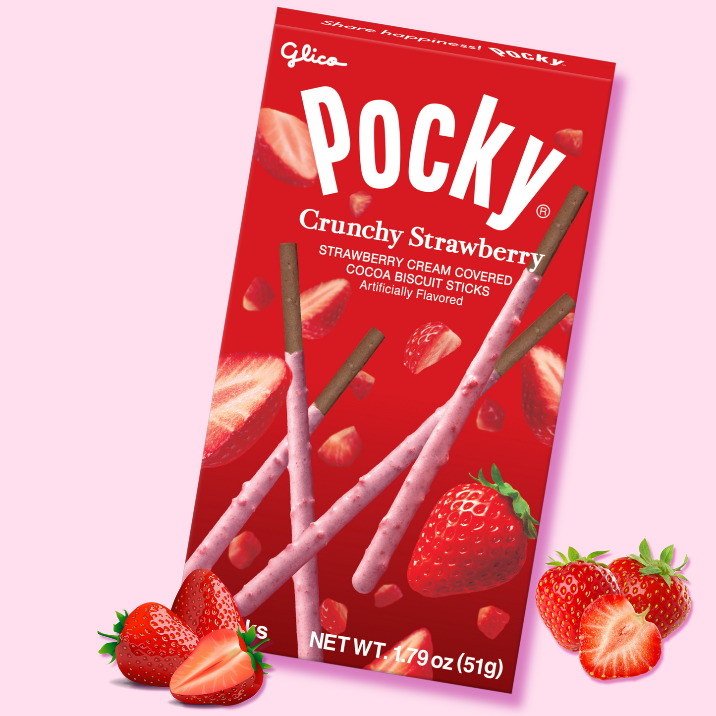 Pocky Crunchy Strawberry