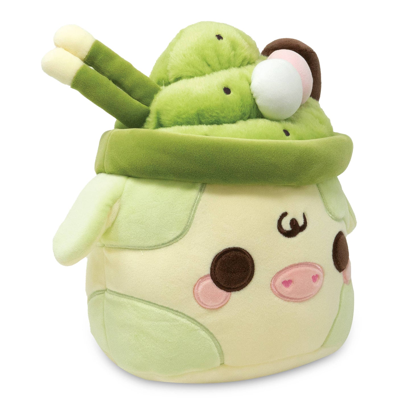 Matcha Mooshakeo Fluffy Dessert Food Plushie