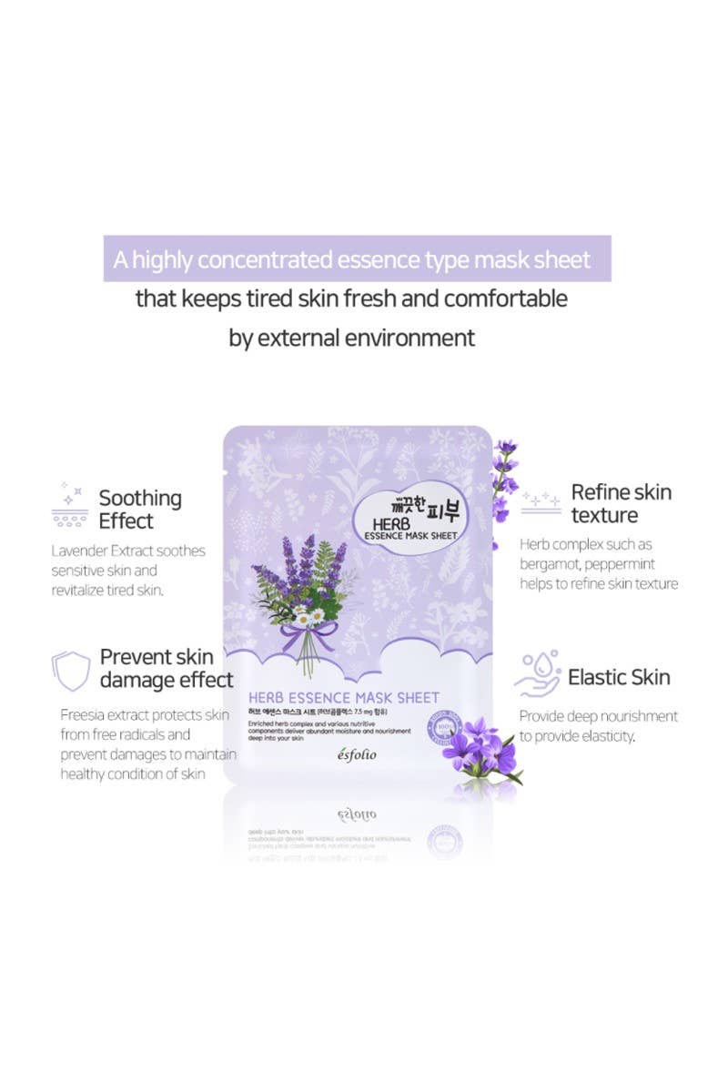 Esfolio Herb Essence Sheet Mask