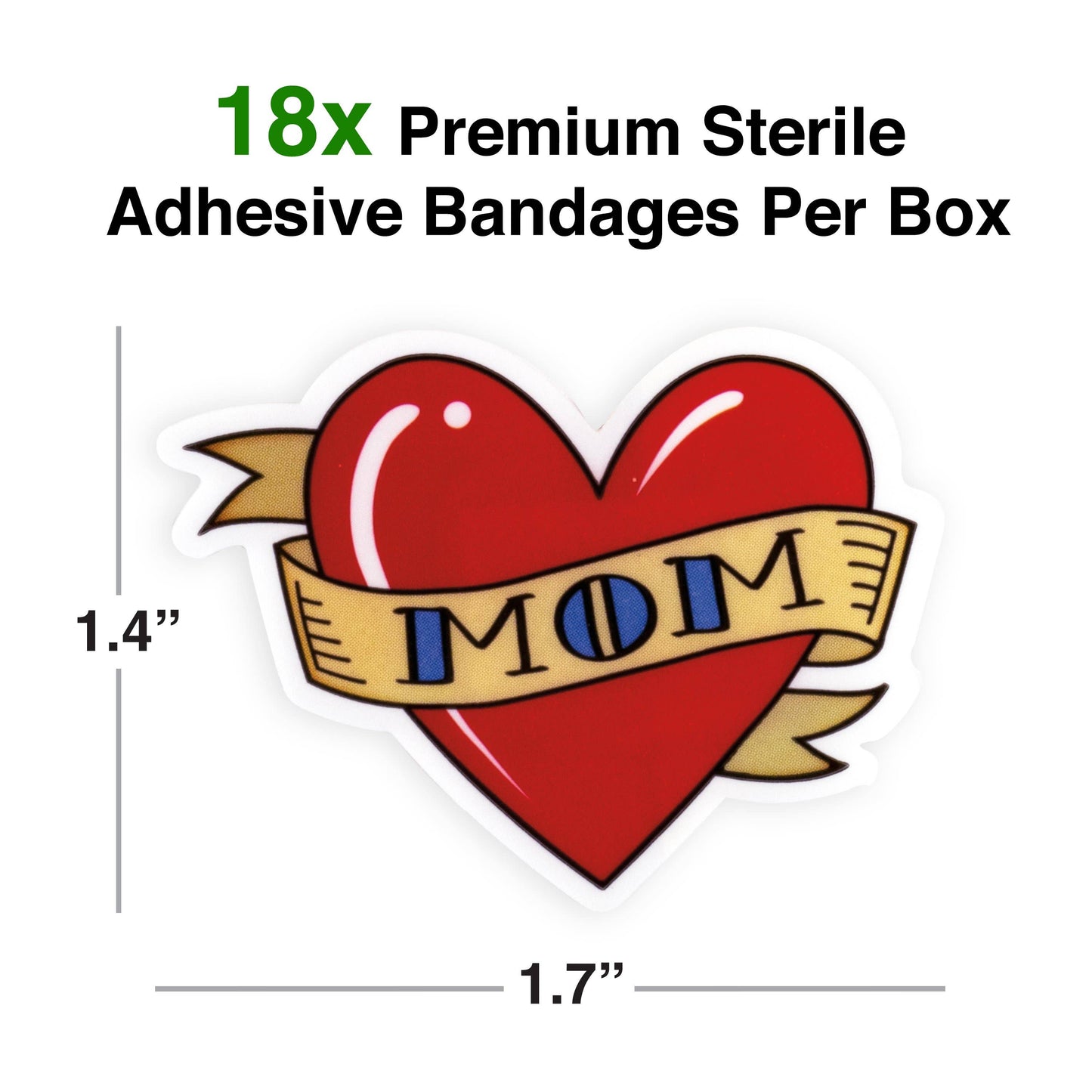 Mom Tattoo Adhesive Bandages