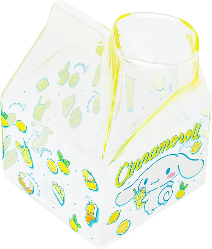 Cinnamoroll Drinking Lemonade 11.9oz Glass Milk Cup - Boxed