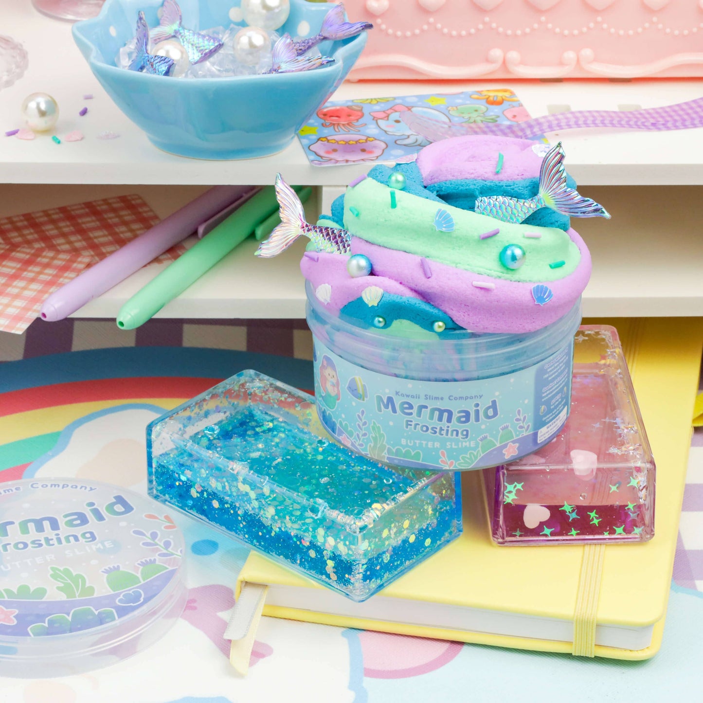 Kawaii Slime Co. Mermaid Frosting Butter Slime