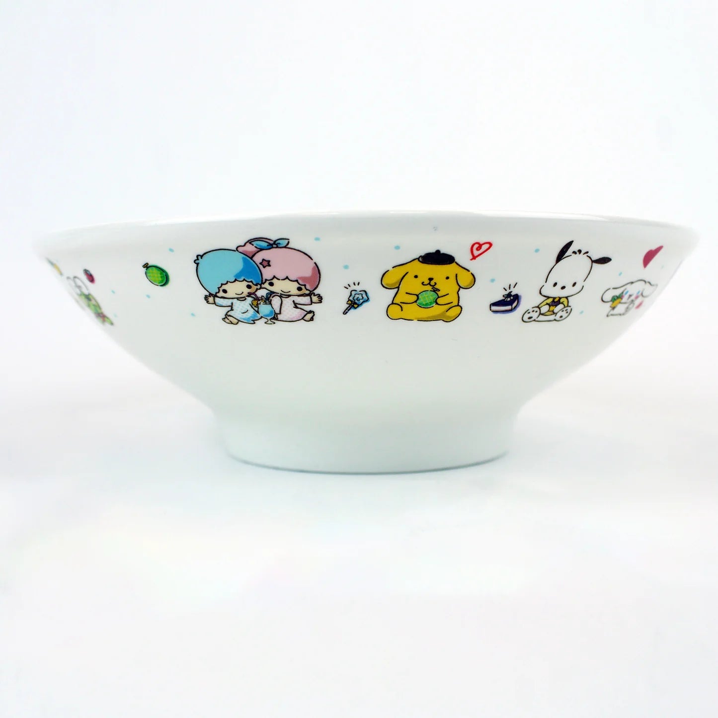 Hello Kitty & Friends 30oz Blue Rim Ceramic Ramen Bowl with Chopsticks