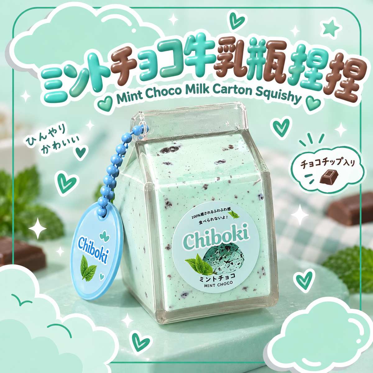 Chiboki Mini Milk Carton Squishy Series
