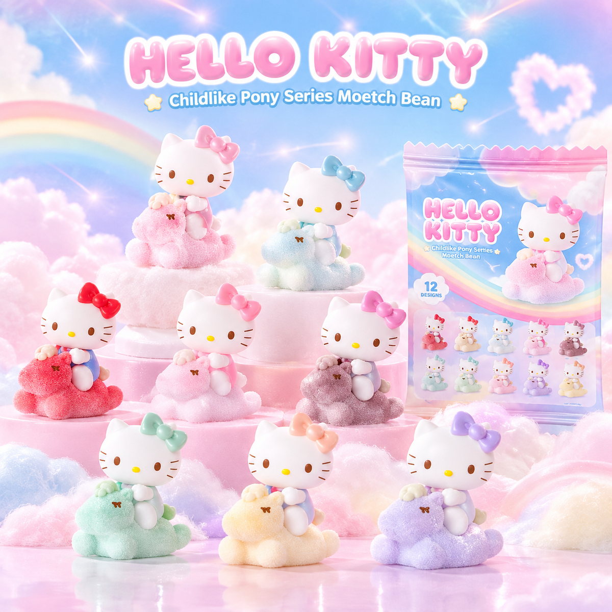 Moetch Hello Kitty Childlike Pony Series Moetch Bean Blind Bag