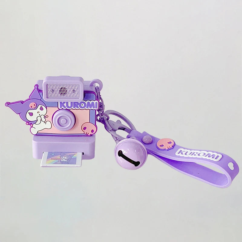 Kawaii Retro Light-Up Camera Keychain