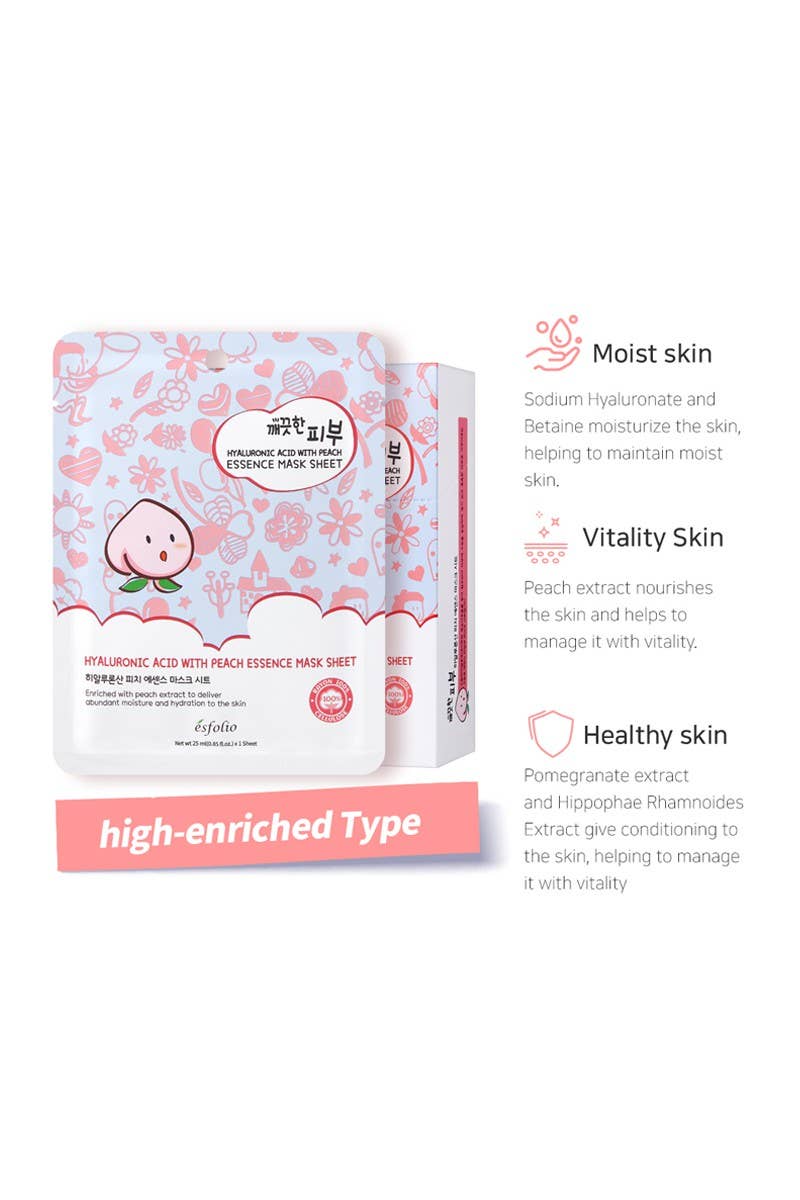 Esfolio Essence Peach Sheet Mask