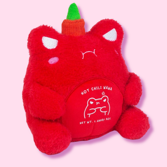 Grumpy Kawaii Hot Chili Wawa Plush