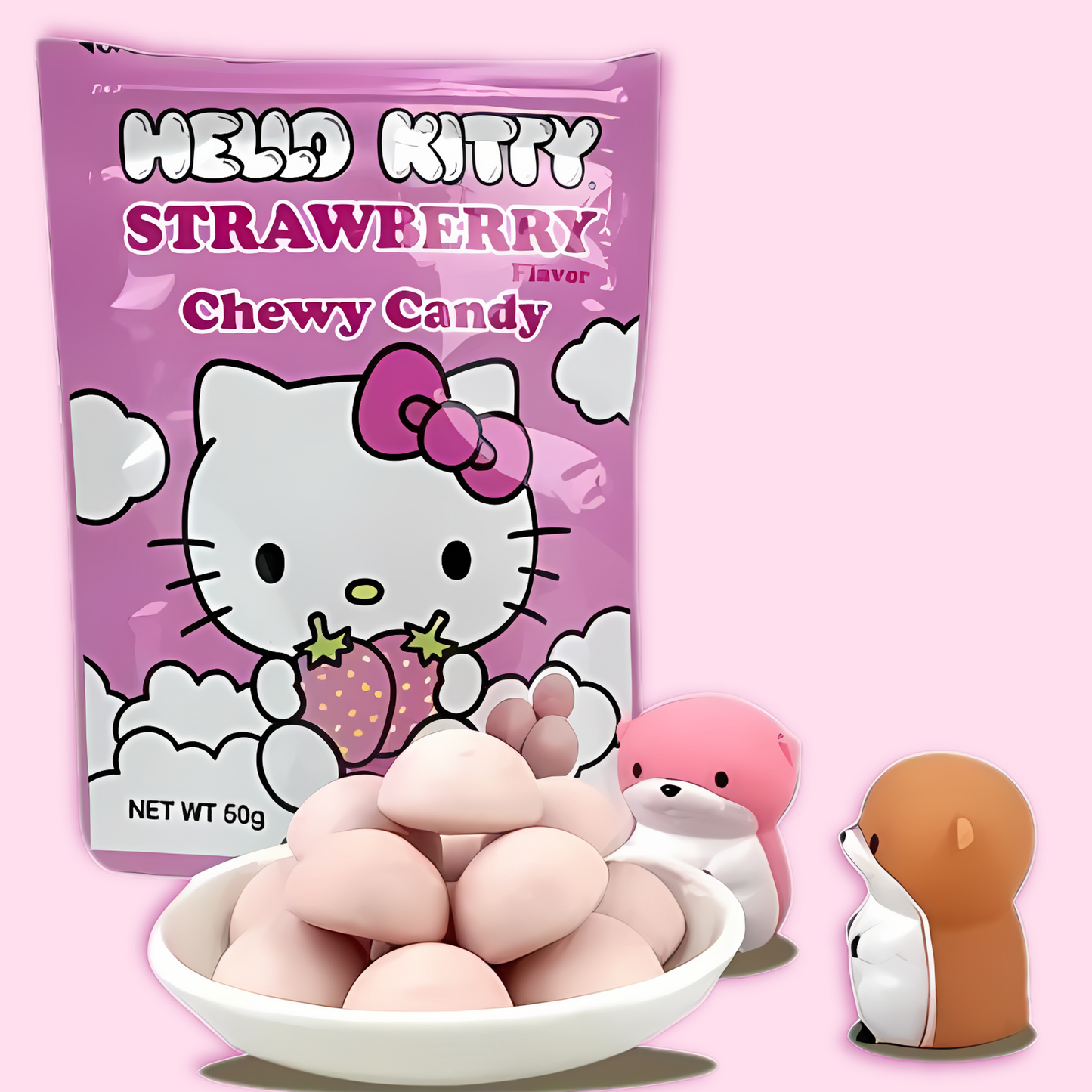 Hello Kitty strawberry chewy candy