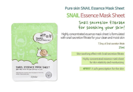 Esfolio Snail Essence Mask Sheet