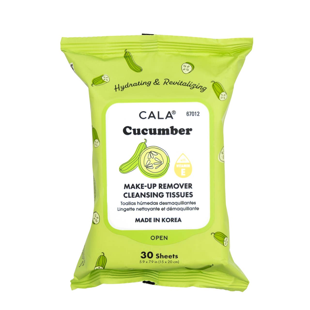 Cala Makeup Remover Wipes Tissue Cleanser: Aloe Vera