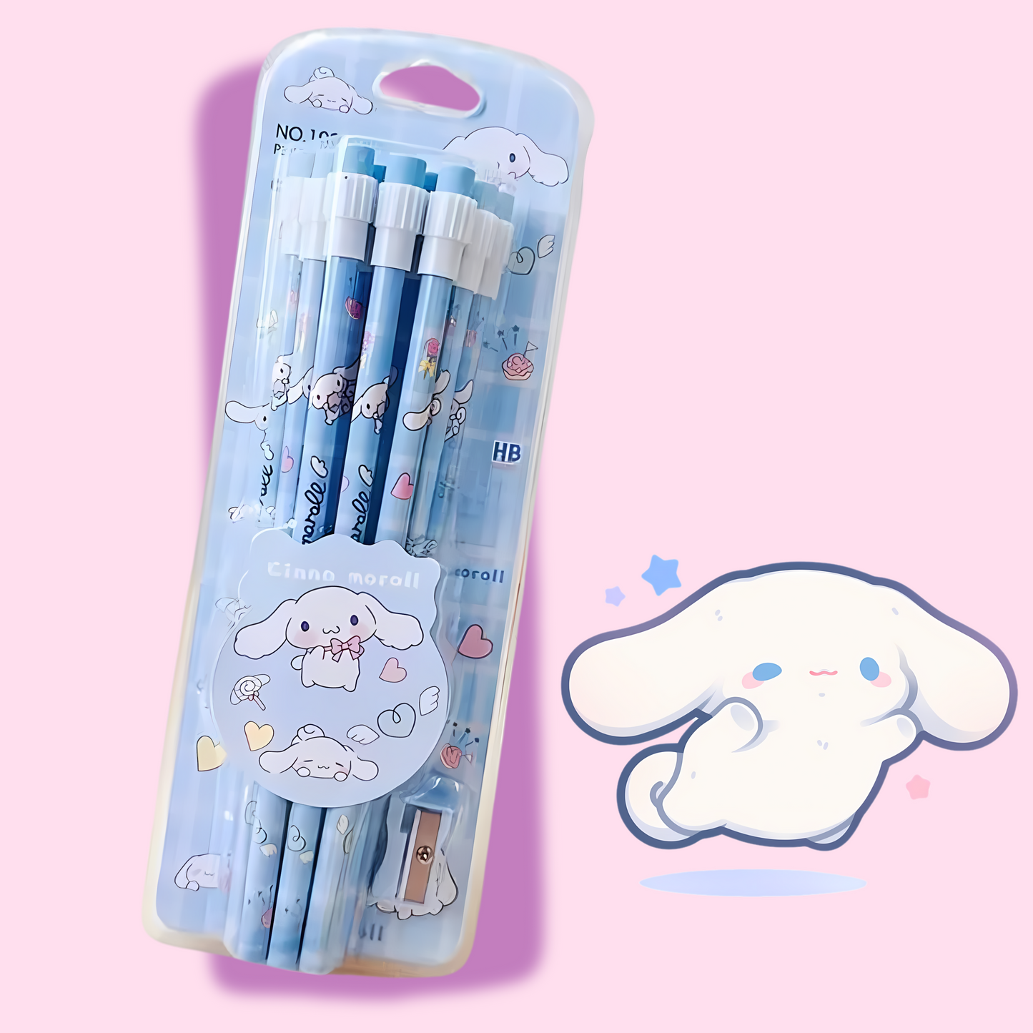 Sanrio 12 Pack Character Pencil Set with Sharpener