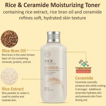 THE FACE SHOP - Rice & Ceramide Moisturizing Toner 150ml