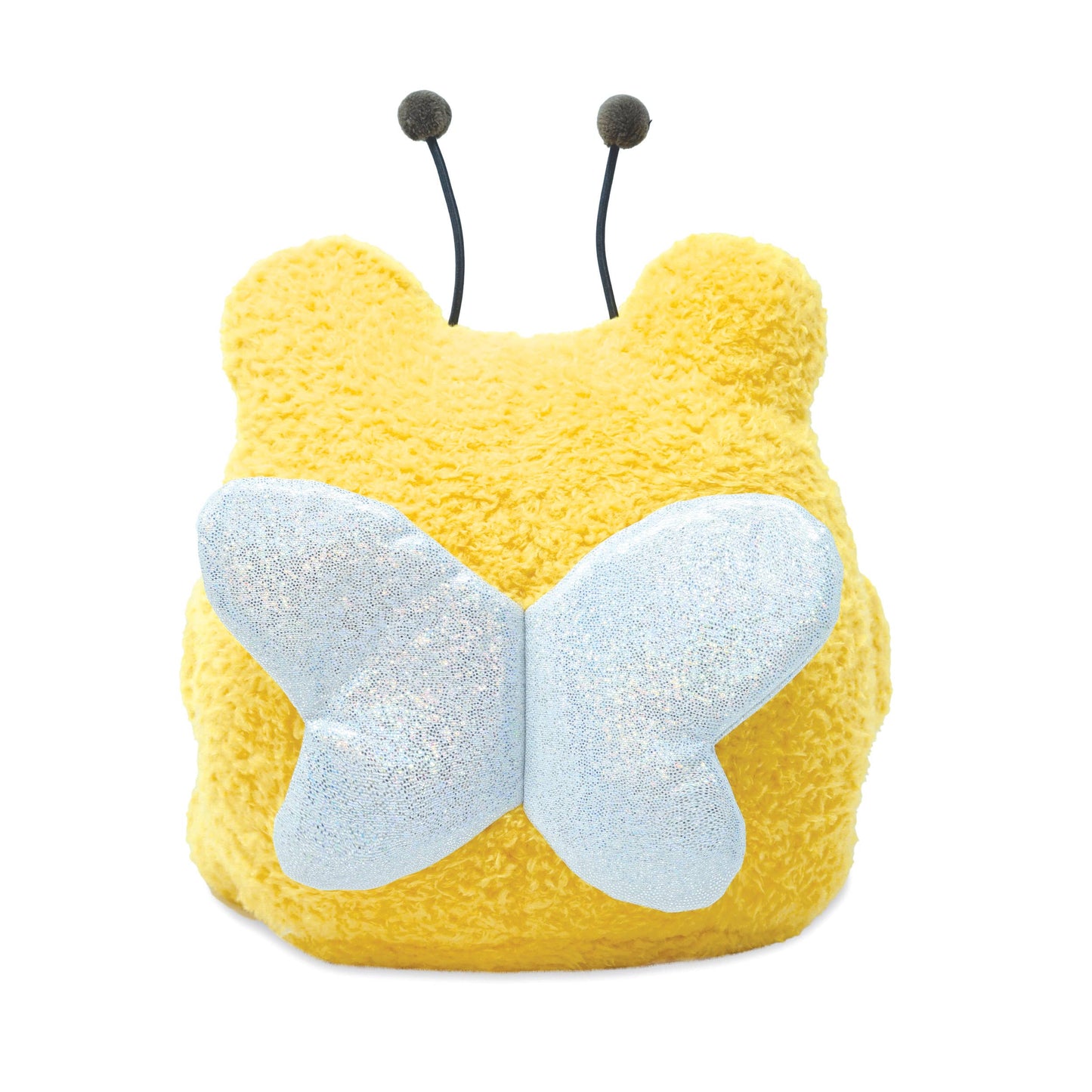 Soft Fluffy Yellow Bumble Bee Wawa Frog Plushie