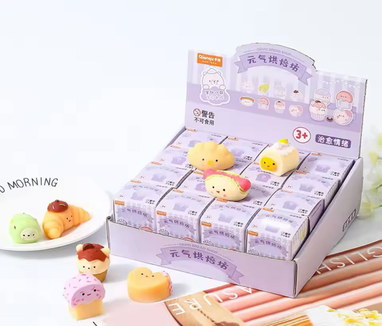 Kawaii Bakery Mochi Stress Sensory Toy Blind Box