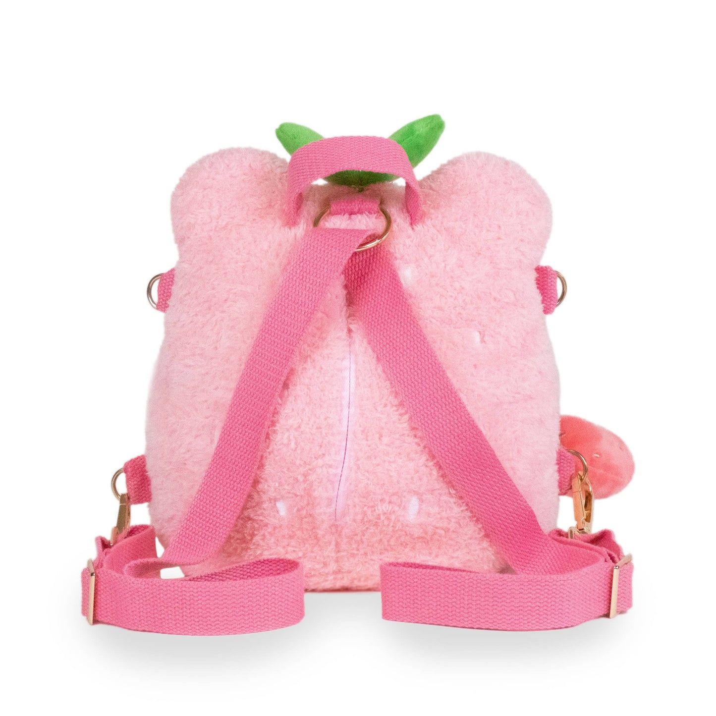 Strawberry Wawa Backpack (Cute Kawaii Pink Frog Shoulder Bag