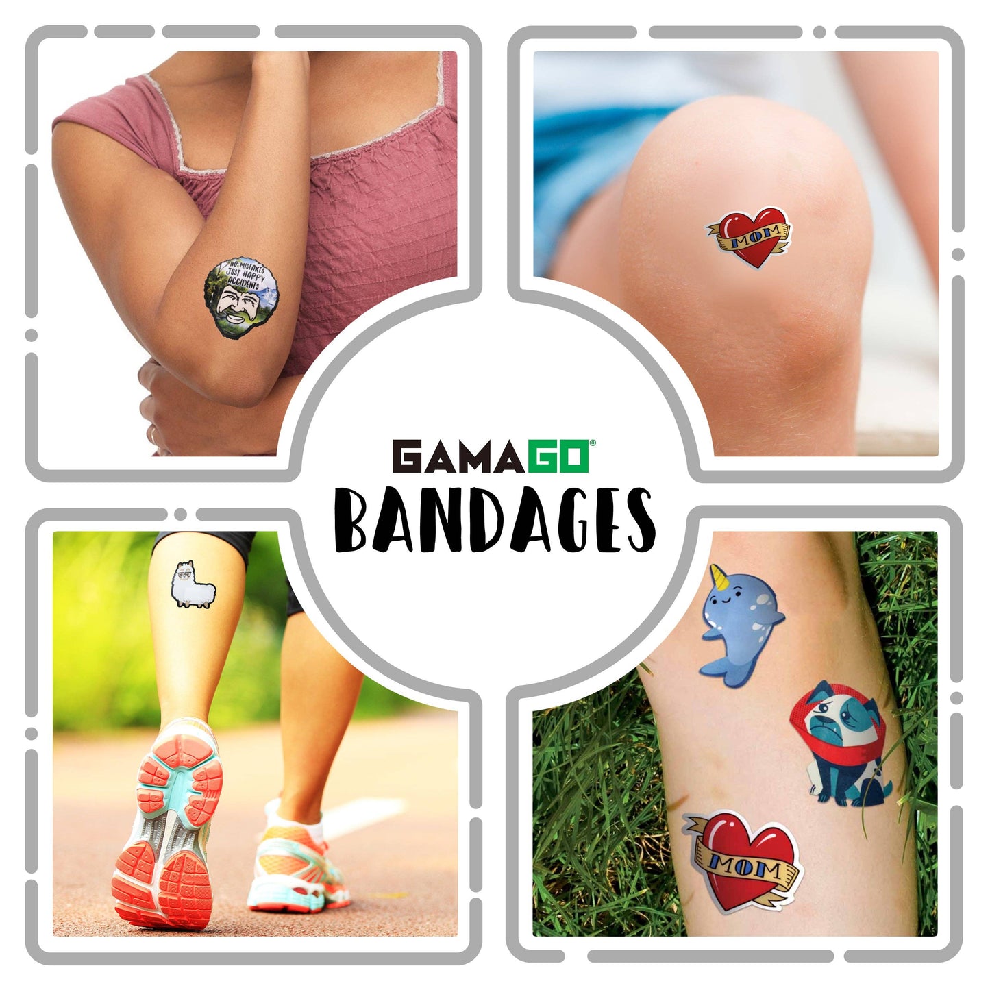 Mom Tattoo Adhesive Bandages