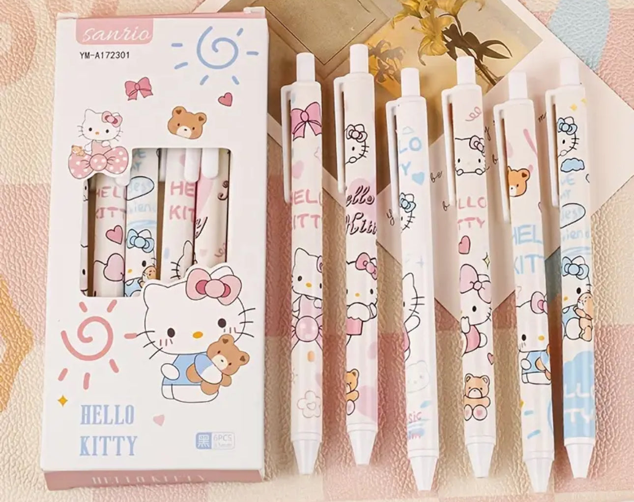 Sanrio Hello Kitty 6 Pack Pen Set