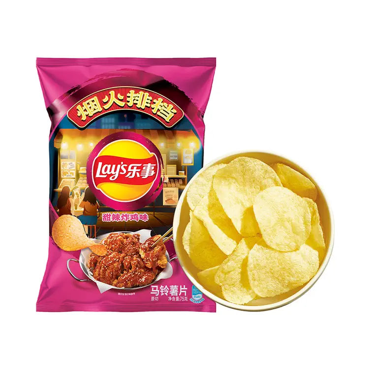 Lays Sweet & Spicy Fried Chicken Flavor