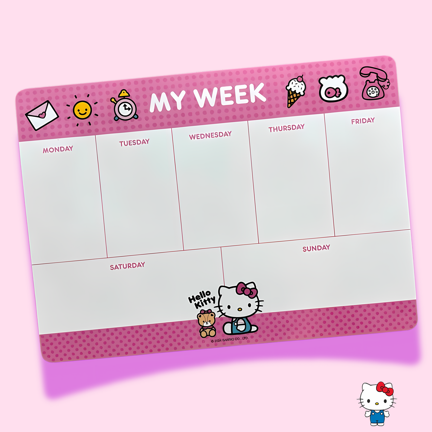 Sanrio Hello Kitty Weekly Desk Pad