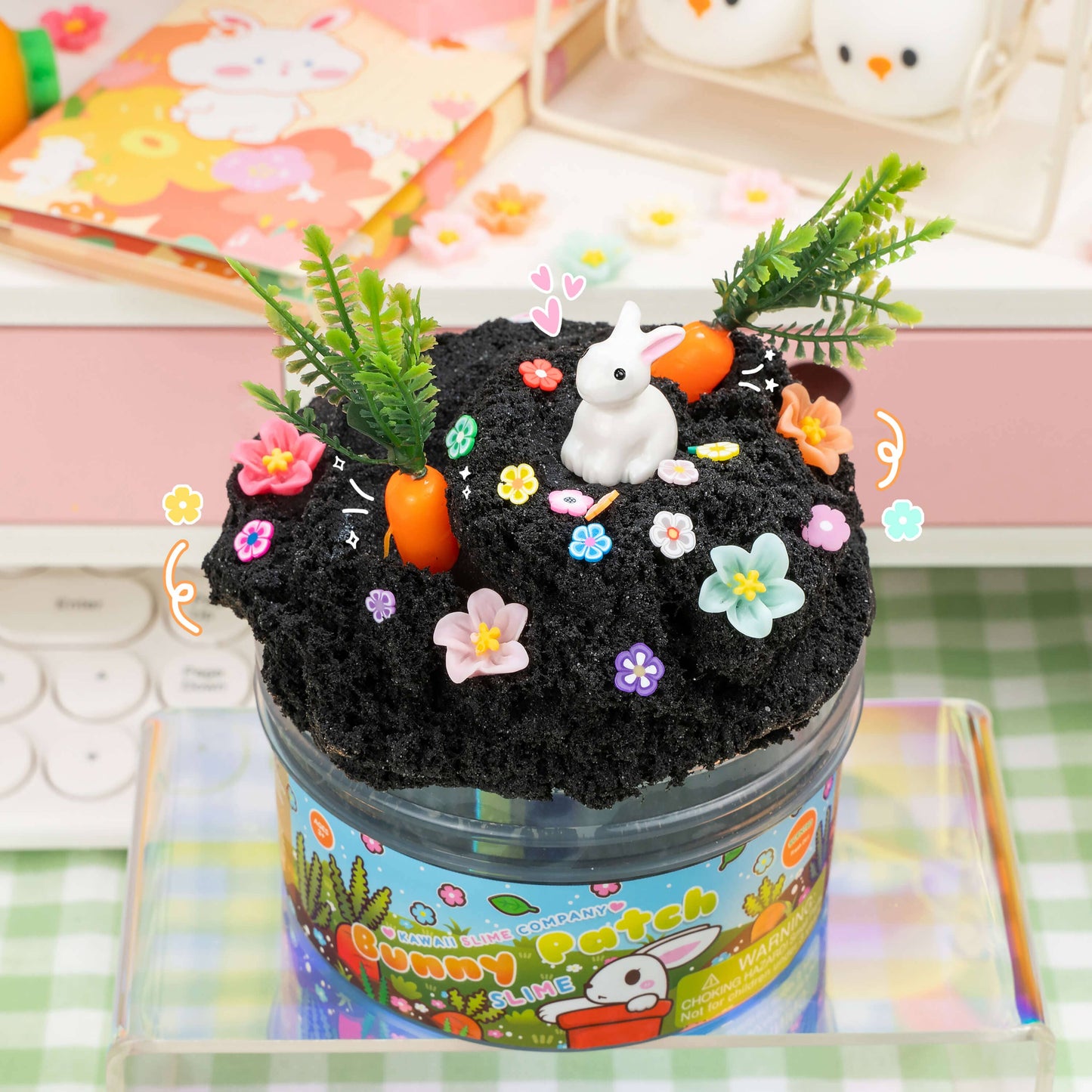 Kawaii Slime Co. Bunny Patch Cloud-Dough Slime