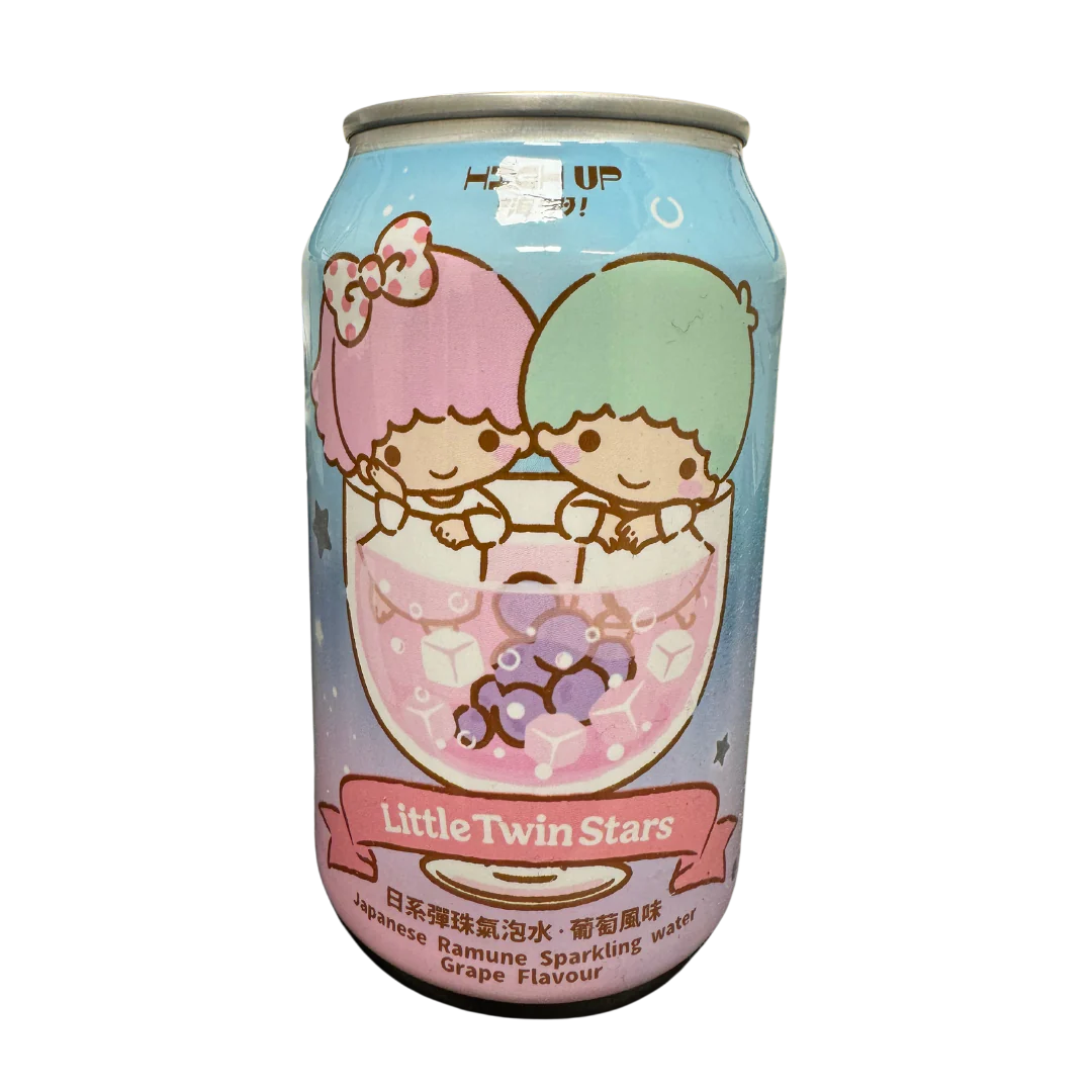 Sanrio Ramune Sparkling Water Grape Flavor 330ml