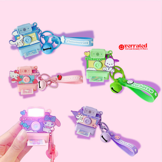 Kawaii Retro Light-Up Camera Keychain