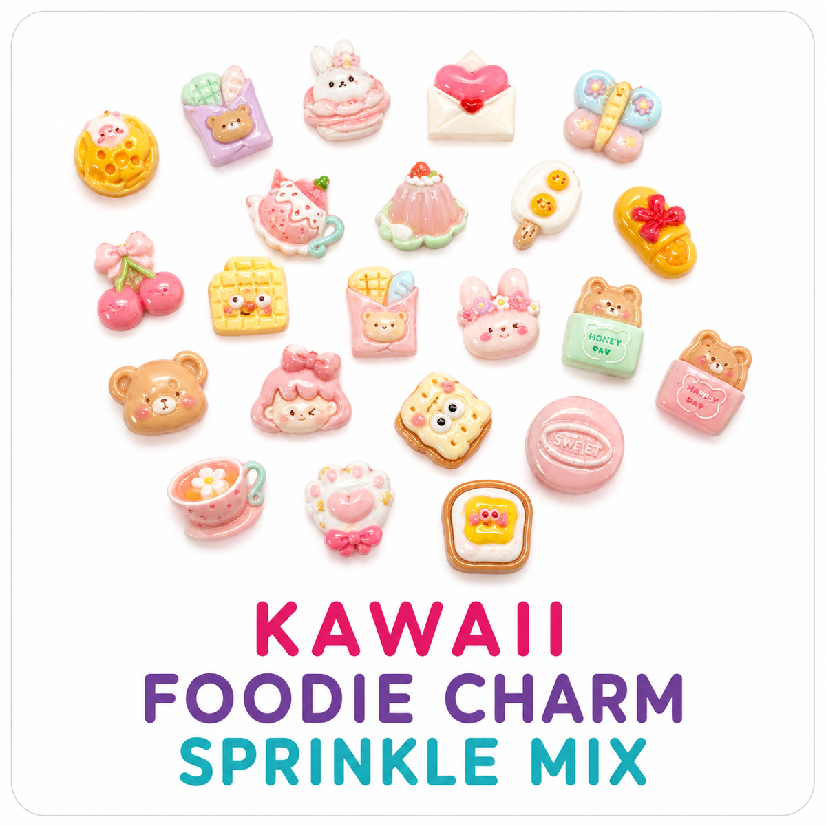 DIY Slime Toppings Loose Charms Mix