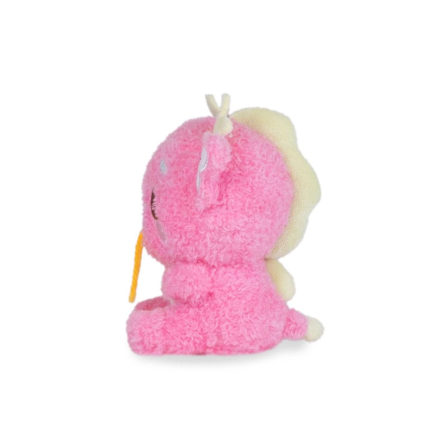 Mini Dorian Keychain Kawaii Pink Dragon Plush Clip Keychain