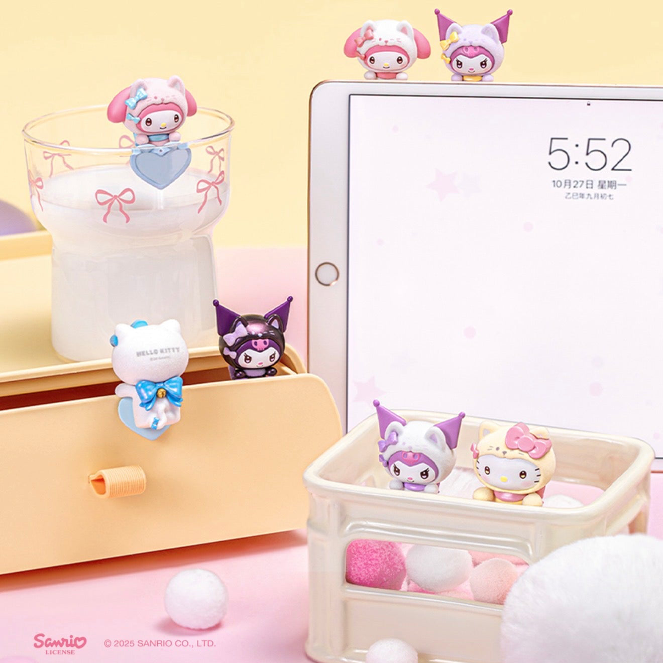 Moetch x Sanrio Characters Guardian Meow Squad Series Lying Bean Blind Box