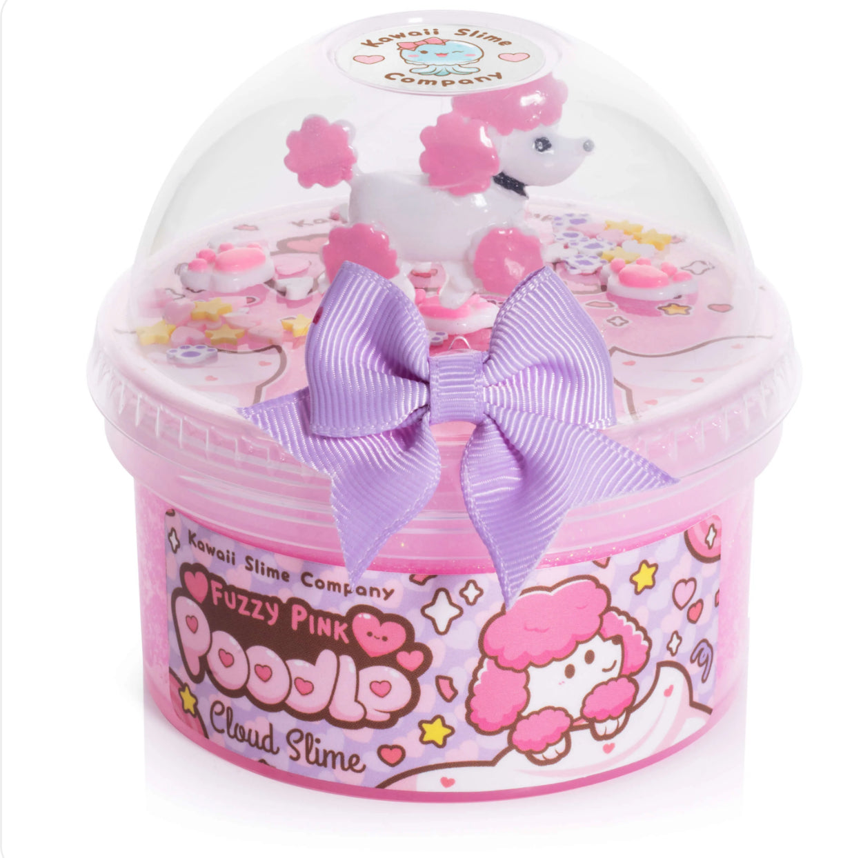 Kawaii Slime Co. Fuzzy Pink Poodle Cloud Slime