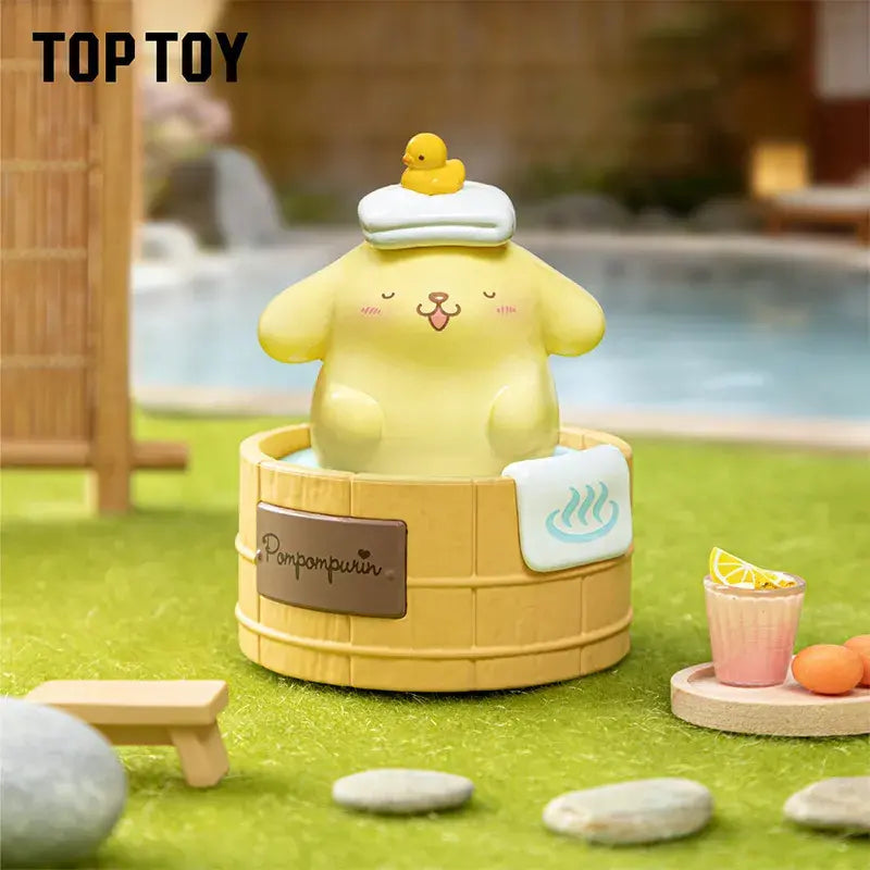 Top Toy Sanrio characters Spinning Hot Spring Series Figures Blind Box