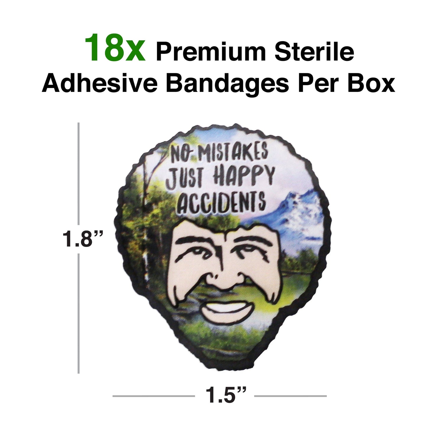Bob Ross Adhesive Bandages