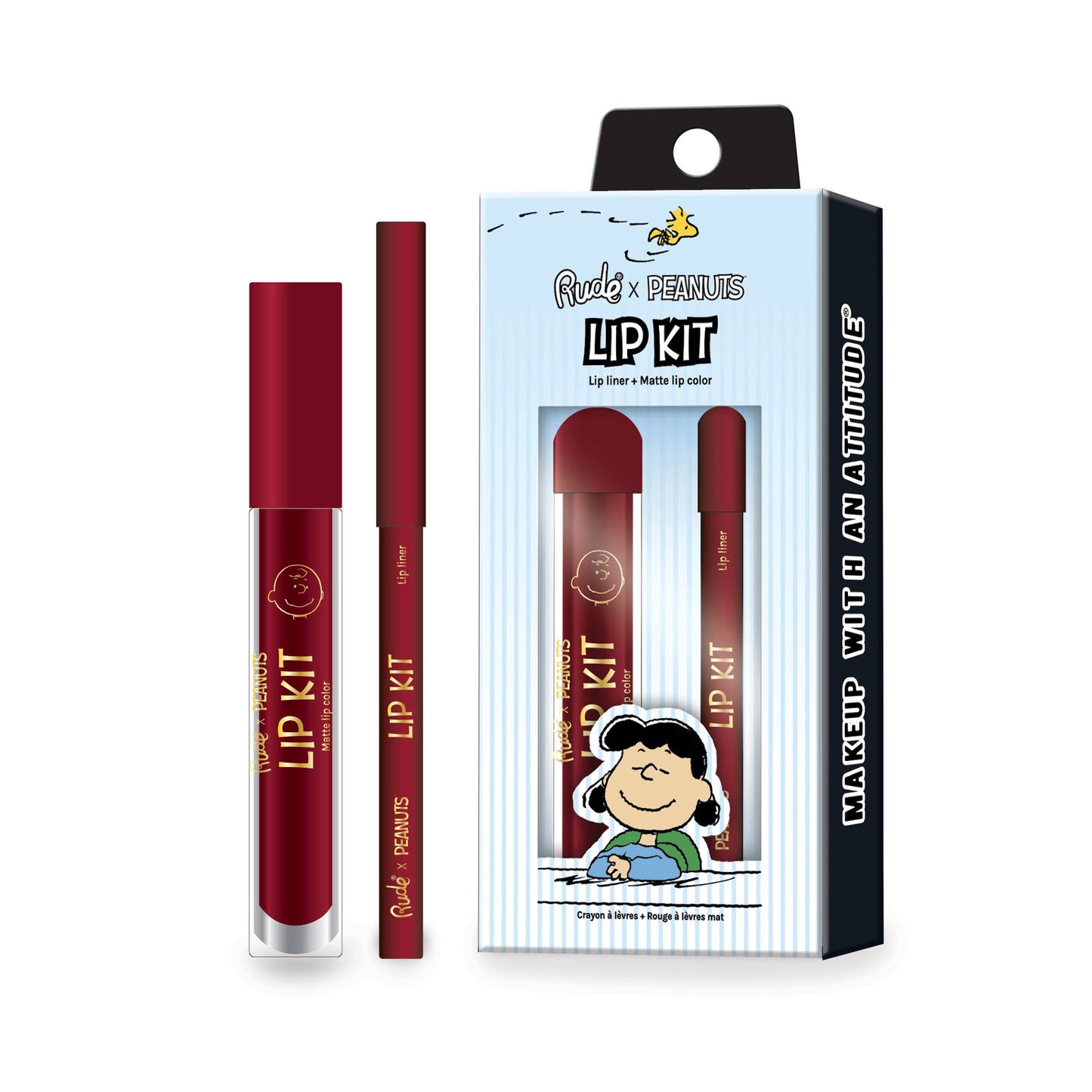 Peanuts Lip Kit - Lip Liner + Matte Lip Color: Nose Kiss