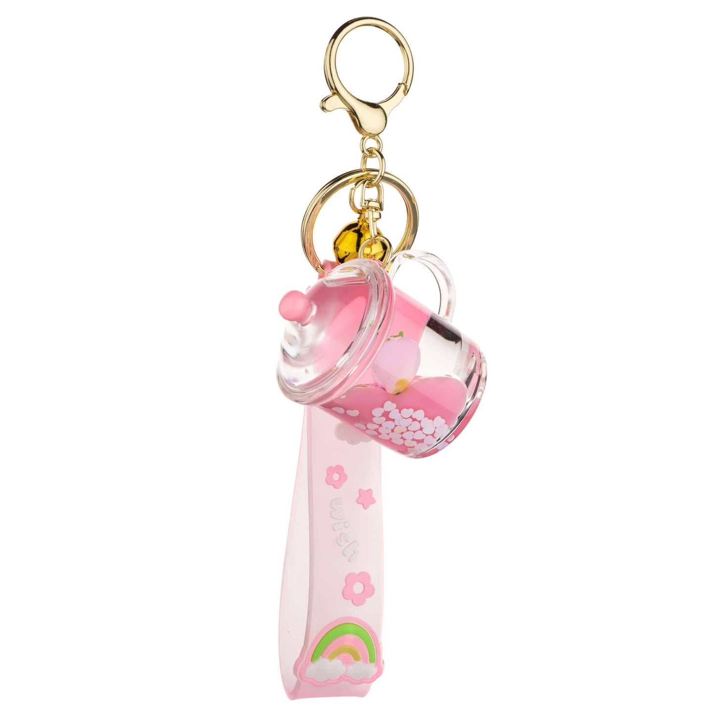 KIRA KIRA Cookie Jar Liquid Effect Sensory Keychain in Pink🩷