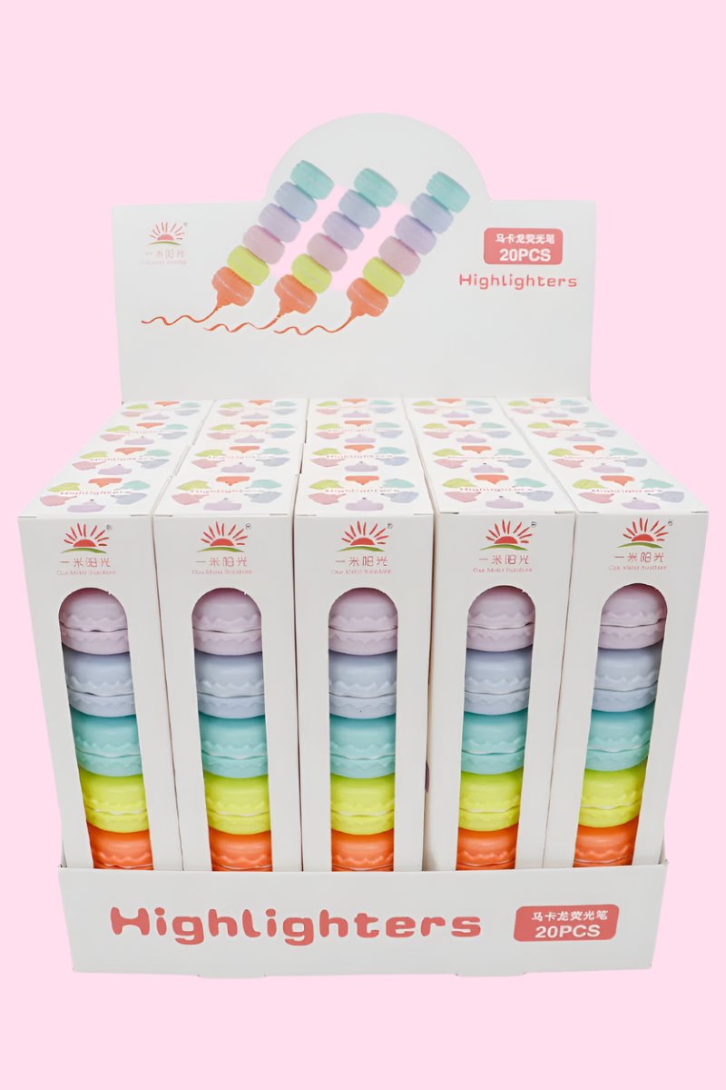 Macaron Stackable 6-Color Highlighter Marker