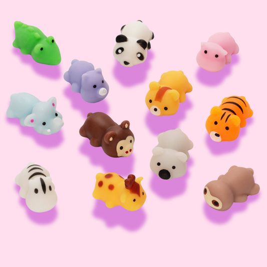 Kawaii Mini Zoo Animals Mochi Squishy Slime Topper