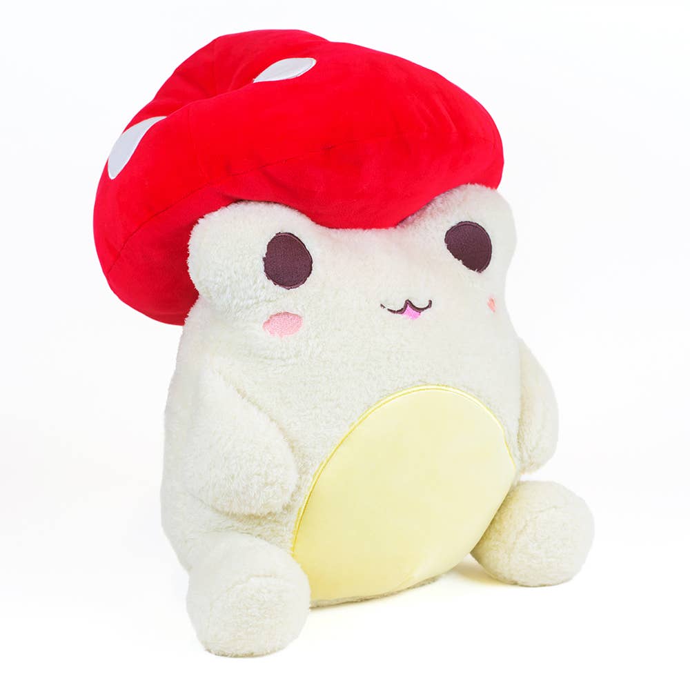 Hug Sized - Toadstool Wawa Cute Fluffy 15" Mushroom Frog