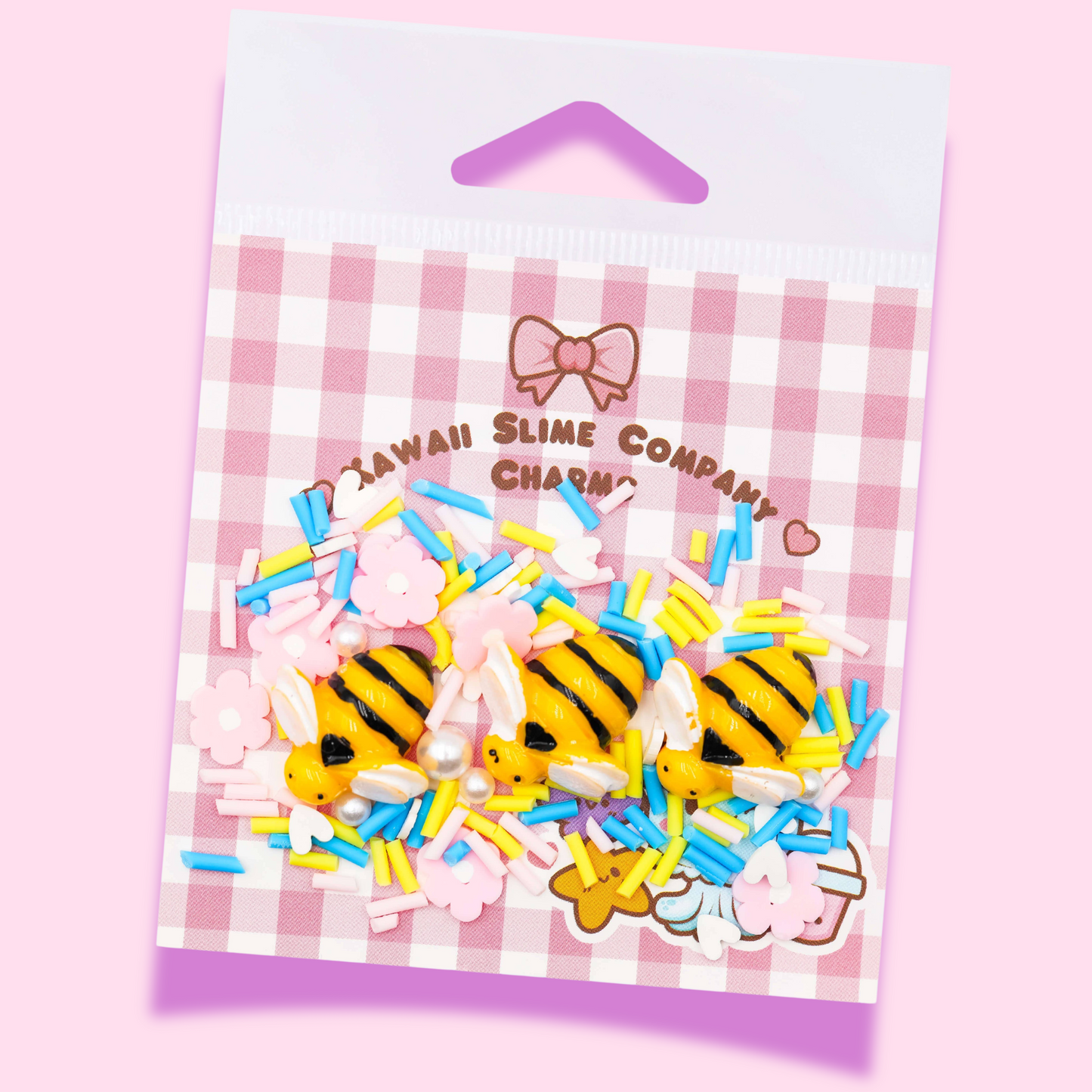 Kawaii Slime Toppers Bee Mine Slime Toppings Charm Bag