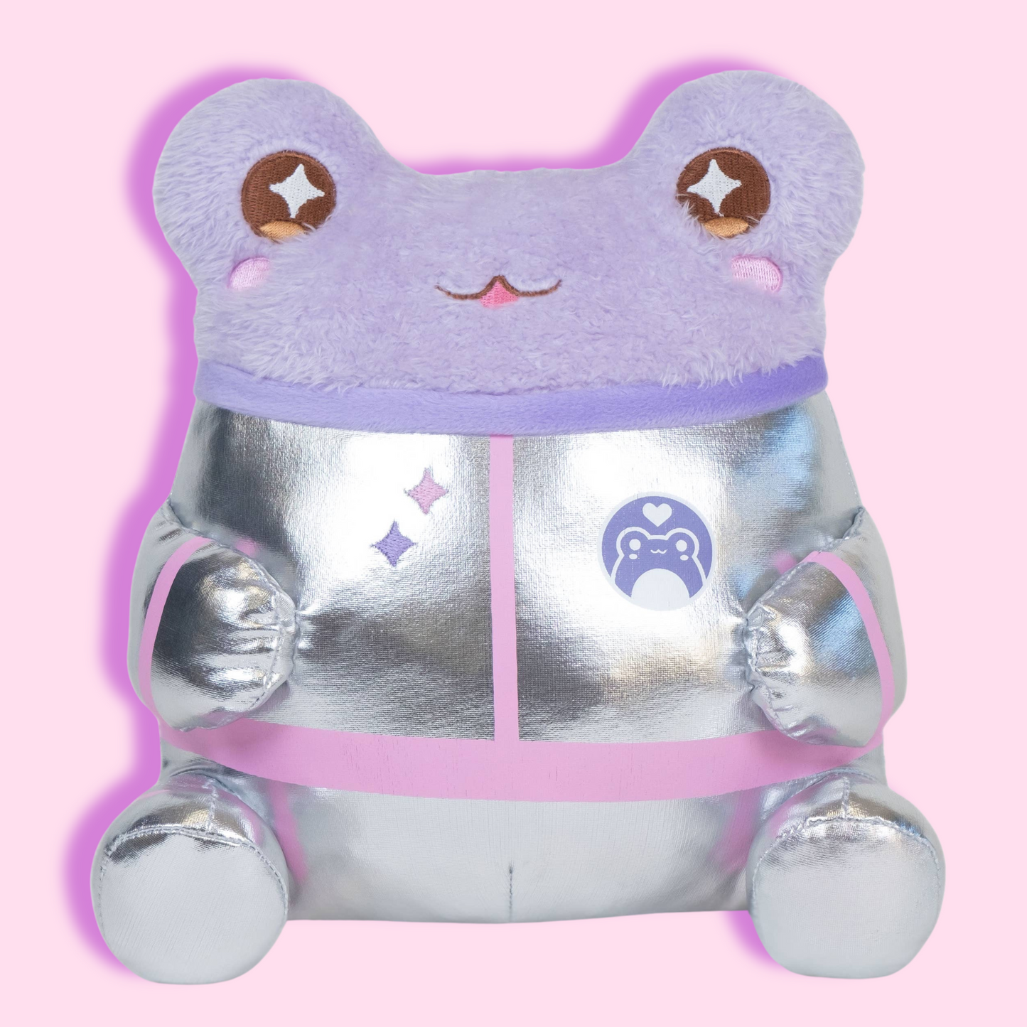 Cute Kawaii Soft Animal Frog Plush Astronaut Wawa Purple