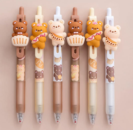 Kawaii Teddy Bear 0.5 mm Black Ink Ballpoint Pen