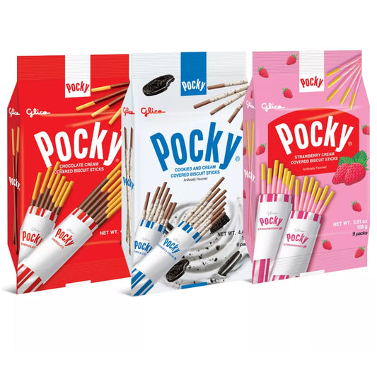 Pocky Biscuit Sticks Multi Pack of 9